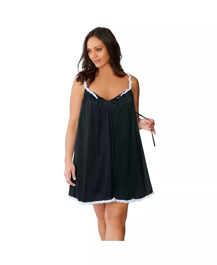 Платье Babydoll больших размеров с рюшами Amoureuse, черный
Платье Babydoll больших размеров с рюшами Amoureuse, черный