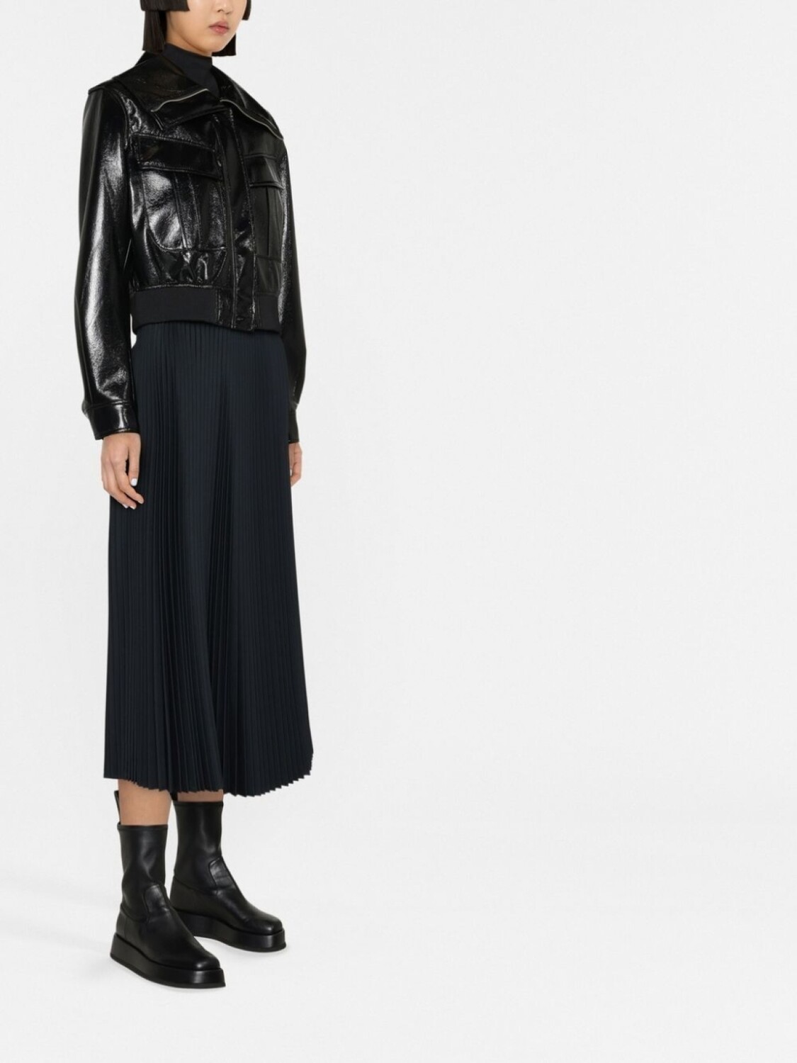 Jil Sander плиссированная юбка миди, черный
Jil Sander плиссированная юбка миди, черный