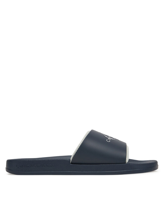 Мюли Slide Rubber Neoprene Monologo YM0YM00361 Calvin Klein Jeans, синий 
Мюли Slide Rubber Neoprene Monologo YM0YM00361 Calvin Klein Jeans, синий