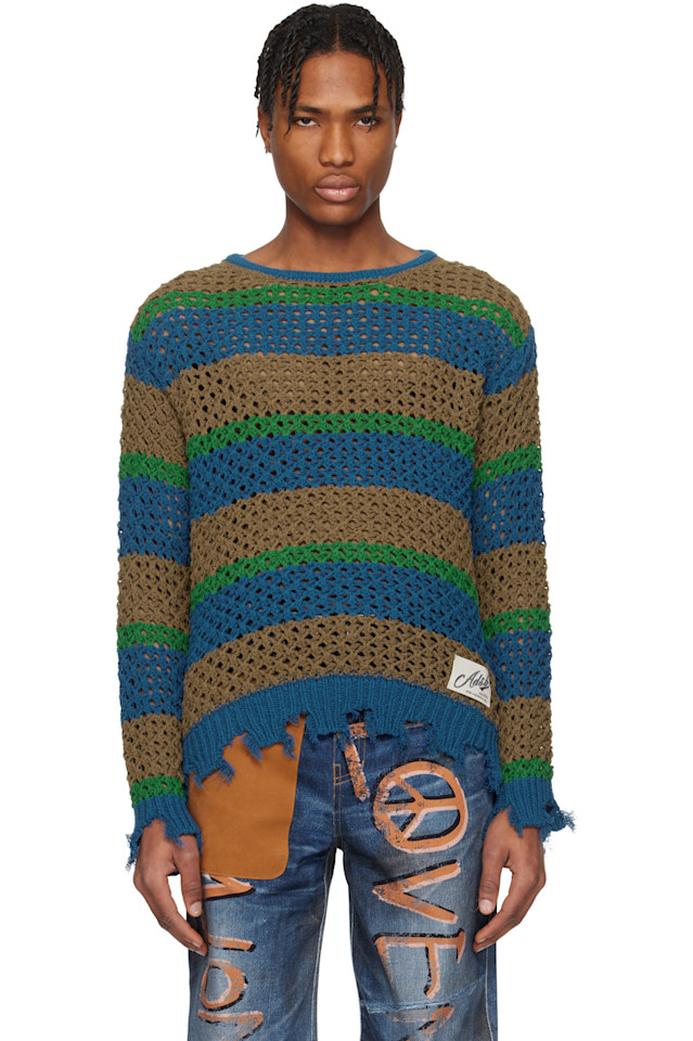 Поврежденный полосатый свитер с лодочкой Andersson Bell, мультиколор
Поврежденный полосатый свитер с лодочкой Andersson Bell, мультиколор