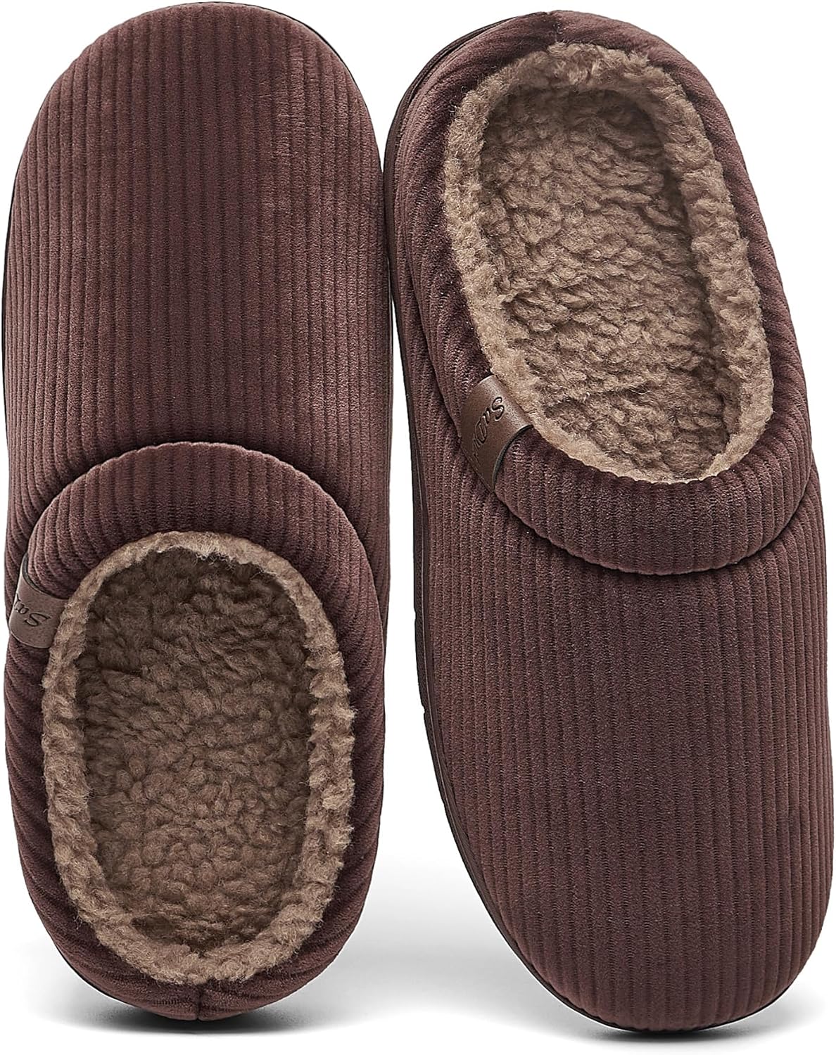 Мужские пушистые тапочки SaDuck с теплой подкладкой из полярного флиса и стельками с эффектом памяти для комфорта- тапочки с поддержкой свода стопы для использования дома и на улице, коричневый
Мужские пушистые тапочки SaDuck с теплой подкладкой из полярного флиса и стельками с эффектом памяти для комфорта- тапочки с поддержкой свода стопы для использования дома и на улице, коричневый