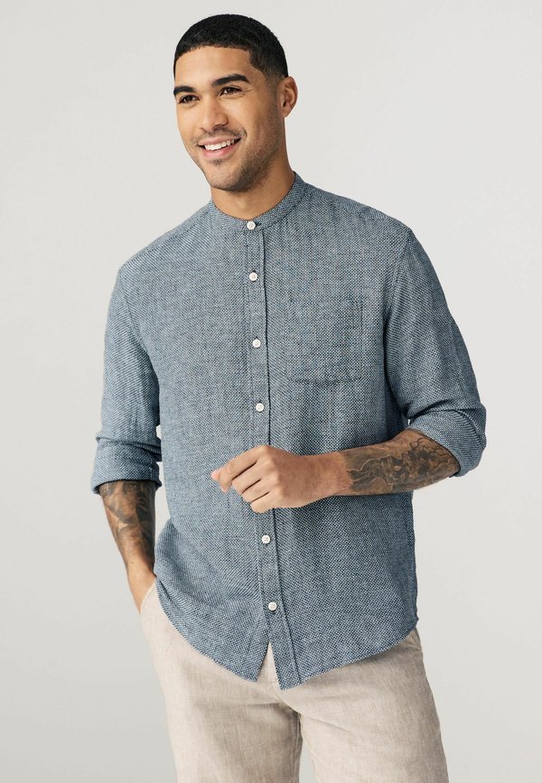 Рубашка с воротником-стойкой Next, синий
Рубашка с воротником-стойкой Next, синий