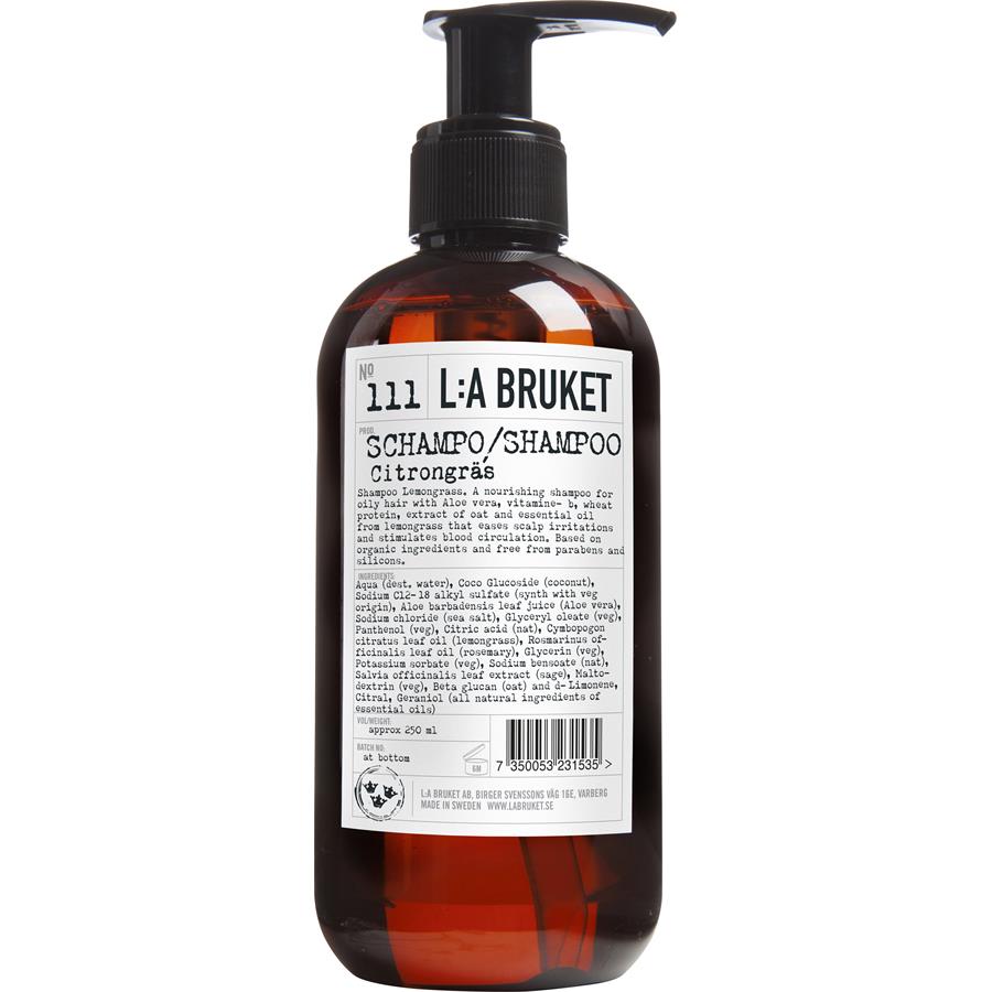 Шампунь La Bruket 111 Shampoo Lemongrass, 240 ml
Шампунь La Bruket 111 Shampoo Lemongrass, 240 ml
