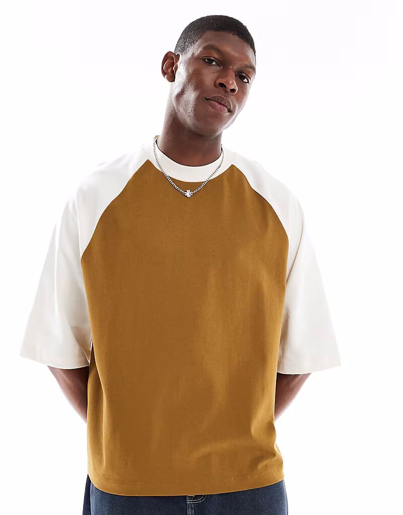 Футболка ASOS DESIGN из плотной ткани свободного кроя с рукавами реглан цвета хаки
Футболка ASOS DESIGN из плотной ткани свободного кроя с рукавами реглан цвета хаки