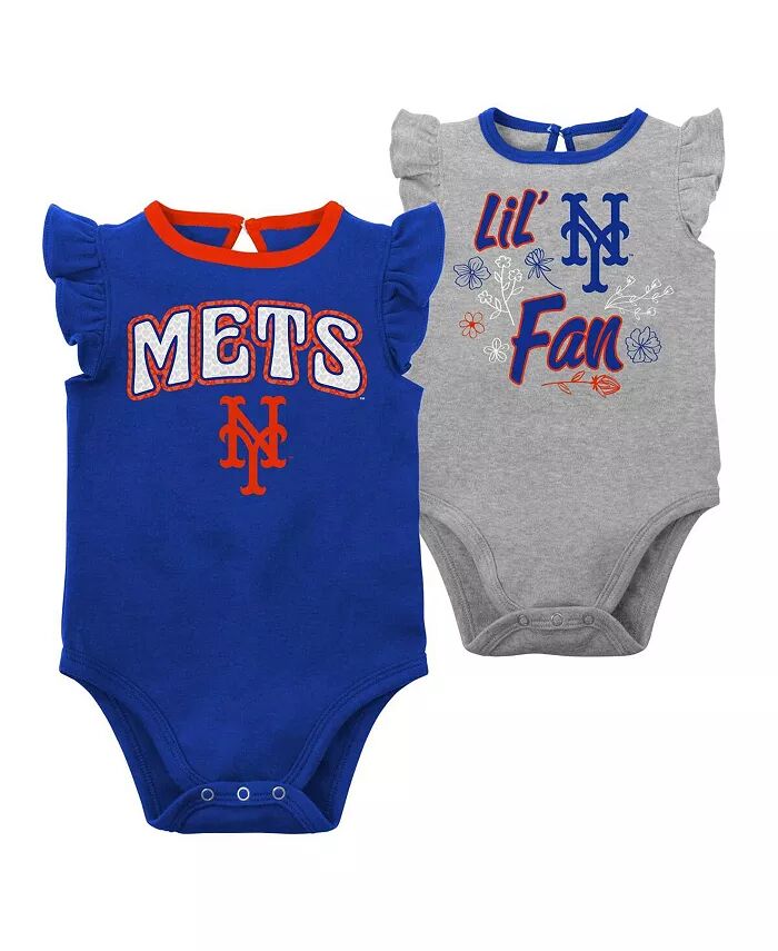 Комплект из двух боди для маленьких мальчиков и девочек Royal, Heather Grey New York Mets Little Fan Outerstuff
Комплект из двух боди для маленьких мальчиков и девочек Royal, Heather Grey New York Mets Little Fan Outerstuff