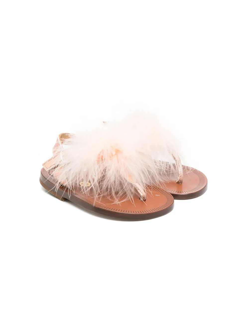 Сандалии с помпонами и Т-образным ремешком Pèpè, розовый
Сандалии с помпонами и Т-образным ремешком Pèpè, розовый