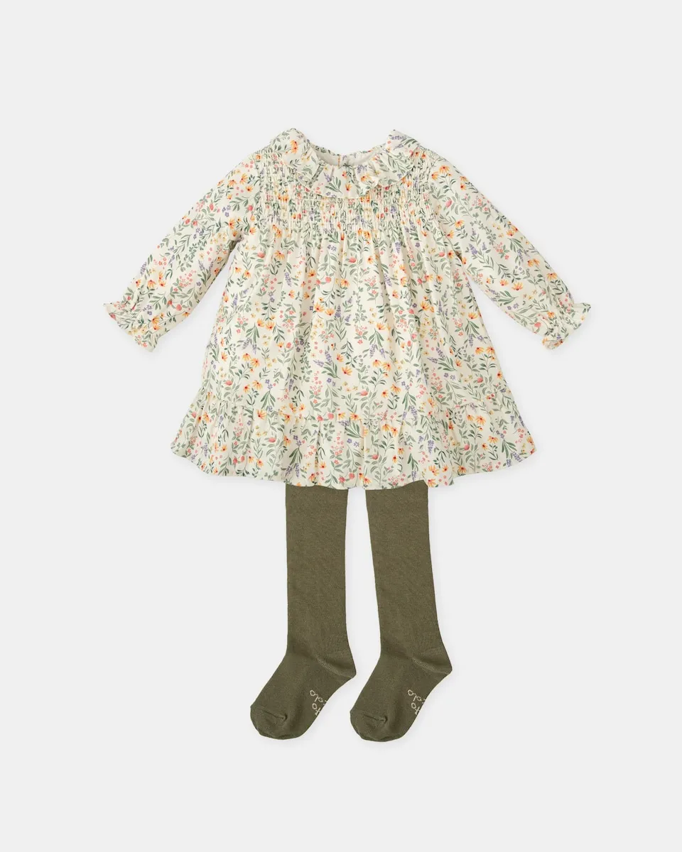 Детский комплект: платье с цветами и колготки Tutto Piccolo
Детский комплект: платье с цветами и колготки Tutto Piccolo