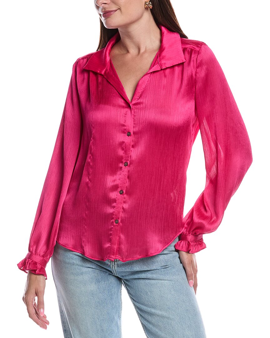 Vince Camuto Блузка с оборками на манжетах, розовый
Vince Camuto Блузка с оборками на манжетах, розовый