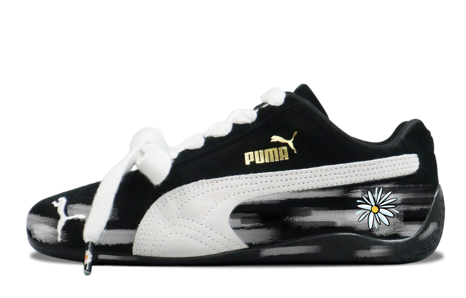 PUMA Скоростные коты коллекция устойчивые к истиранию низкие кеды повседневные унисекс черный белый - черный белый, цвет Black White
PUMA Скоростные коты коллекция устойчивые к истиранию низкие кеды повседневные унисекс черный белый - черный белый, цвет Black White