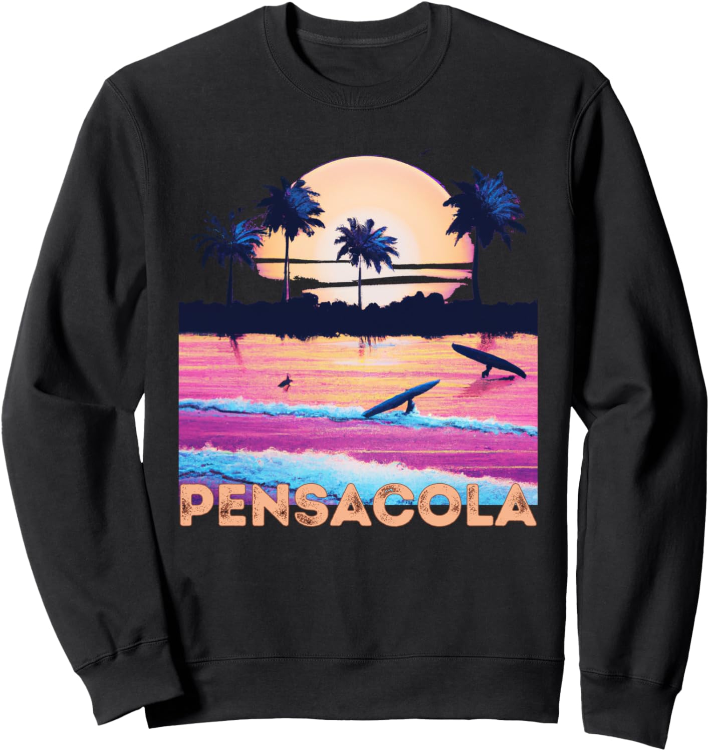 Ретро-сувенирная толстовка для серфинга из Пенсаколы, Флорида Pensacola Retro Beach Accessories, черный
Ретро-сувенирная толстовка для серфинга из Пенсаколы, Флорида Pensacola Retro Beach Accessories, черный