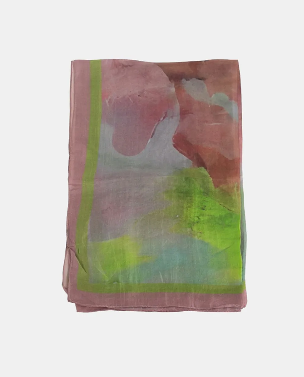 Шелковый квадратный шарф с цветочным принтом Kbas, бежевый
Шелковый квадратный шарф с цветочным принтом Kbas, бежевый