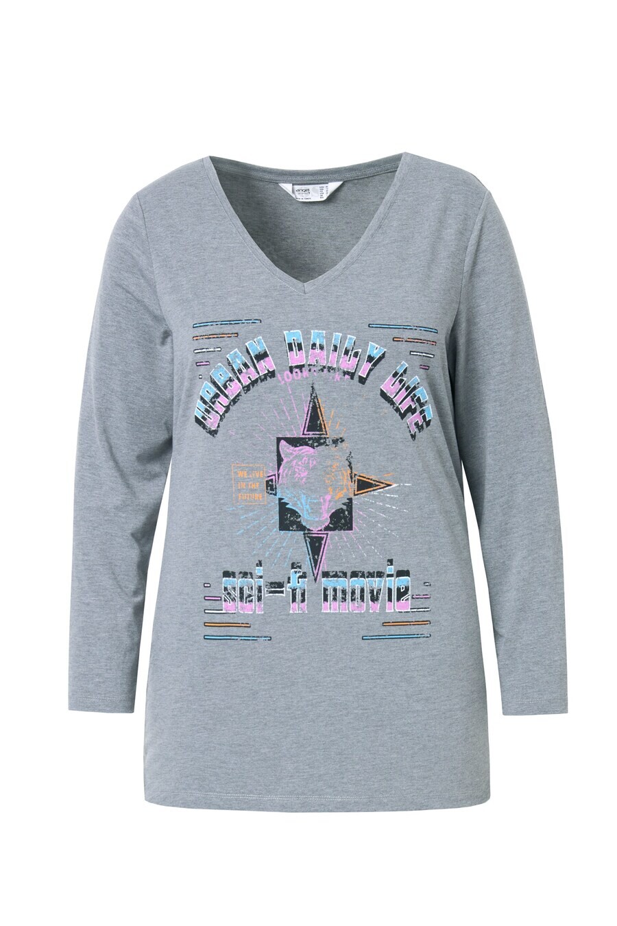 Лонгслив Angel of Style Shirt, пятнистый серый 
Лонгслив Angel of Style Shirt, пятнистый серый