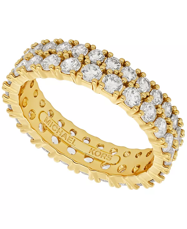 Кольцо теннисного размера с кубическим цирконием Michael Kors, gold
Кольцо теннисного размера с кубическим цирконием Michael Kors, gold