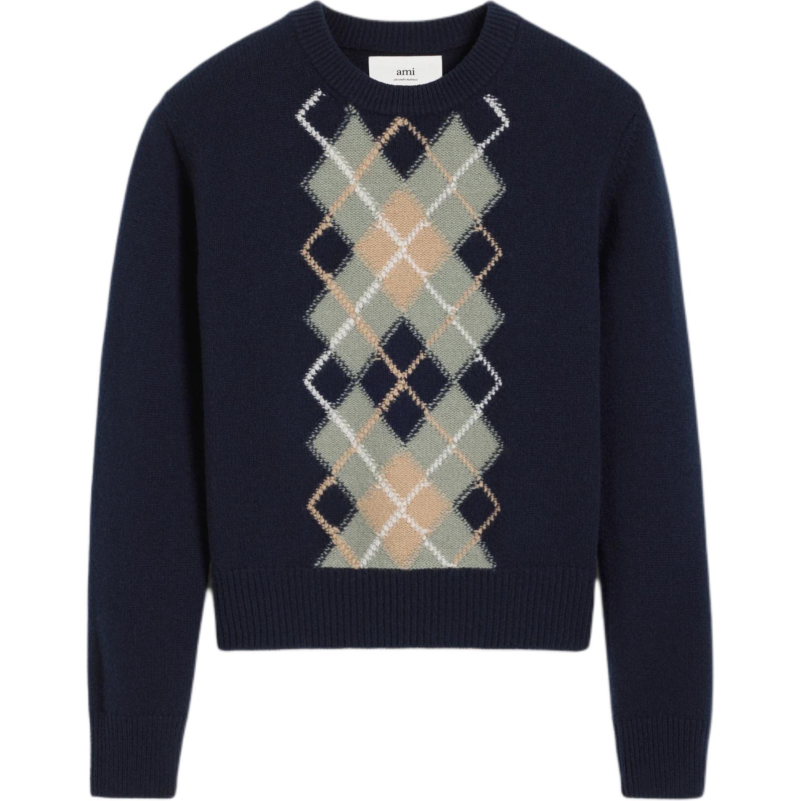 Ami Paris вязаный джемпер с узором аргайл AMIPARIS, синий
Ami Paris вязаный джемпер с узором аргайл AMIPARIS, синий