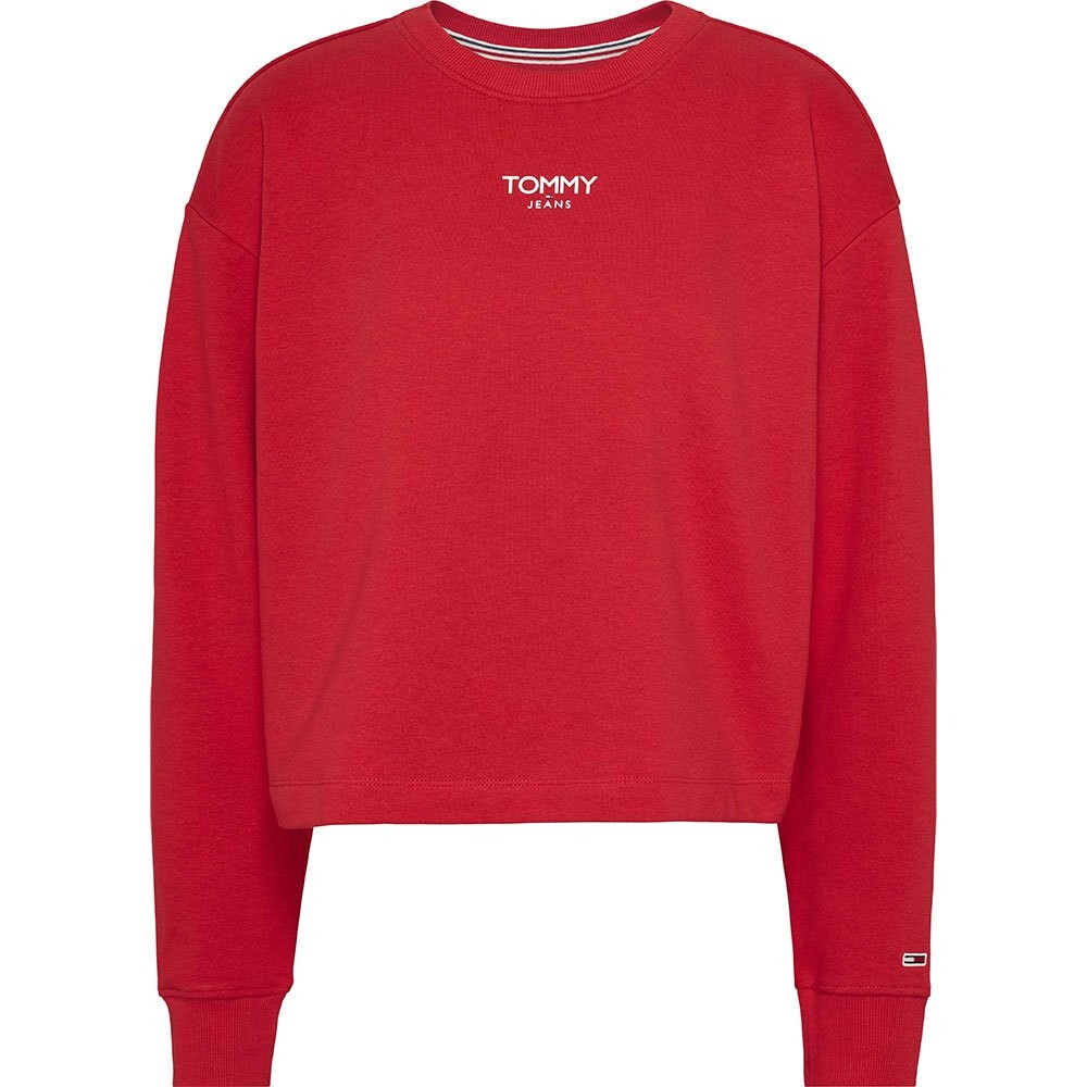 Толстовка Tommy Jeans Rlx Crp Ess Logo, красный 
Толстовка Tommy Jeans Rlx Crp Ess Logo, красный