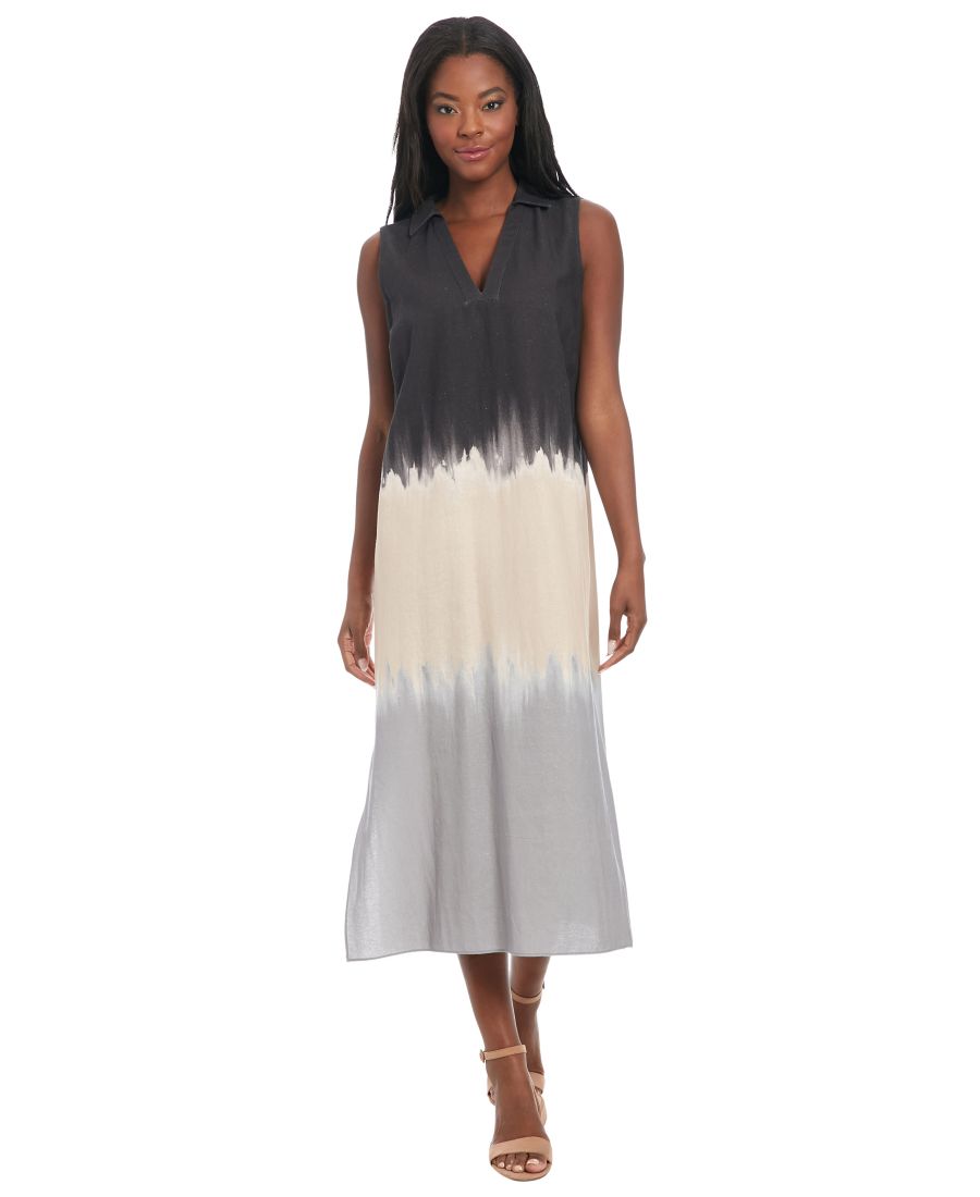 Женское длинное платье-туника без рукавов с V-образным вырезом London Times, Gray
Женское длинное платье-туника без рукавов с V-образным вырезом London Times, Gray