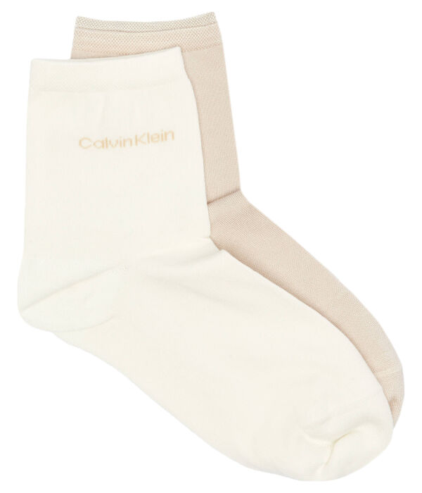 Носки женские Calvin Klein однотонные 2 пары, экрю
Носки женские Calvin Klein однотонные 2 пары, экрю