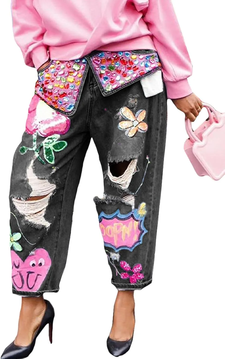 Женские джинсы Barrel с широкими штанинами и высокой посадкой BUDIELIAO
Женские джинсы Barrel с широкими штанинами и высокой посадкой BUDIELIAO