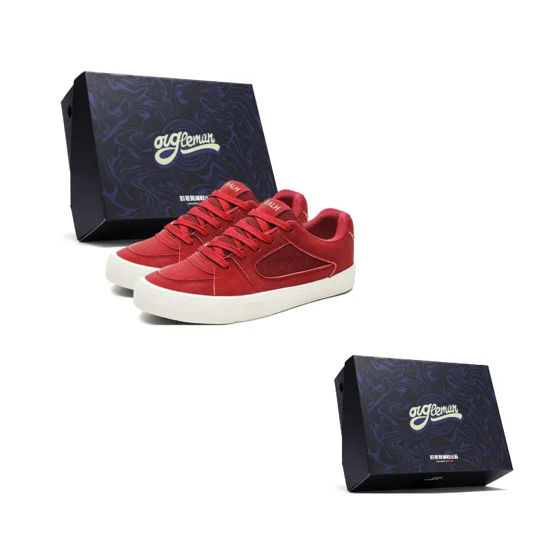 OUGLEMEN Абразивостойкие сбалансированные легкие низкие скейтбордские кроссовки мужские Box красные, цвет Red
OUGLEMEN Абразивостойкие сбалансированные легкие низкие скейтбордские кроссовки мужские Box красные, цвет Red