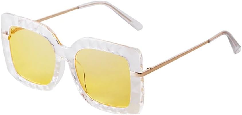 Ретро-солнцезащитные очки большого размера прямоугольной формы для женщин, с бриллиантами, для мужчин, в толстой оправе, модные солнцезащитные очки для женщин MTZJH, C3 White Yellow
Ретро-солнцезащитные очки большого размера прямоугольной формы для женщин, с бриллиантами, для мужчин, в толстой оправе, модные солнцезащитные очки для женщин MTZJH, C3 White Yellow