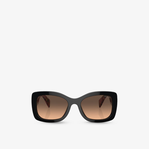 Солнцезащитные очки pr a08s в овальной оправе из ацетата Prada, фиолетовый 
Солнцезащитные очки pr a08s в овальной оправе из ацетата Prada, фиолетовый