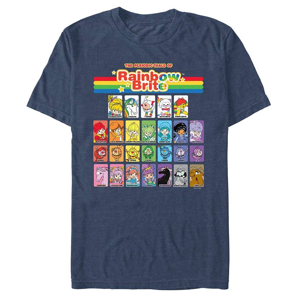 Мужская футболка с рисунком периодической таблицы Rainbow Brite Licensed Character, цвет Navy Heather
Мужская футболка с рисунком периодической таблицы Rainbow Brite Licensed Character, цвет Navy Heather