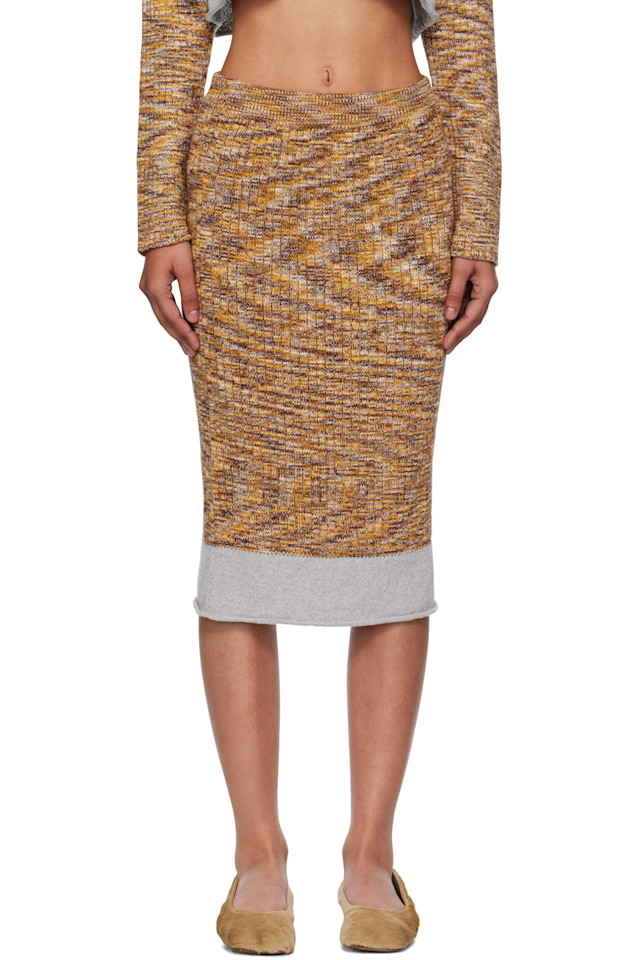 Юбка миди из переработанных материалов Baserange, коричневый
Юбка миди из переработанных материалов Baserange, коричневый