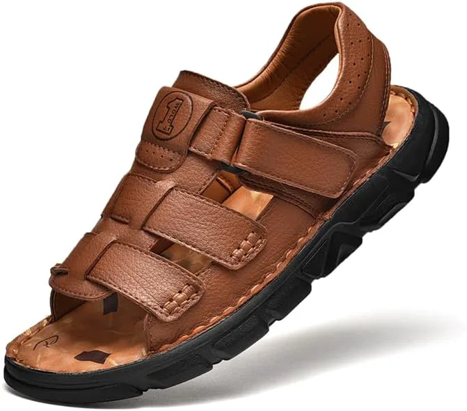 Men's Сандалии Leather Open Toe Outdoor Sport Adjustable Summer Beach Shoes Mecolop, хаки
Men's Сандалии Leather Open Toe Outdoor Sport Adjustable Summer Beach Shoes Mecolop, хаки