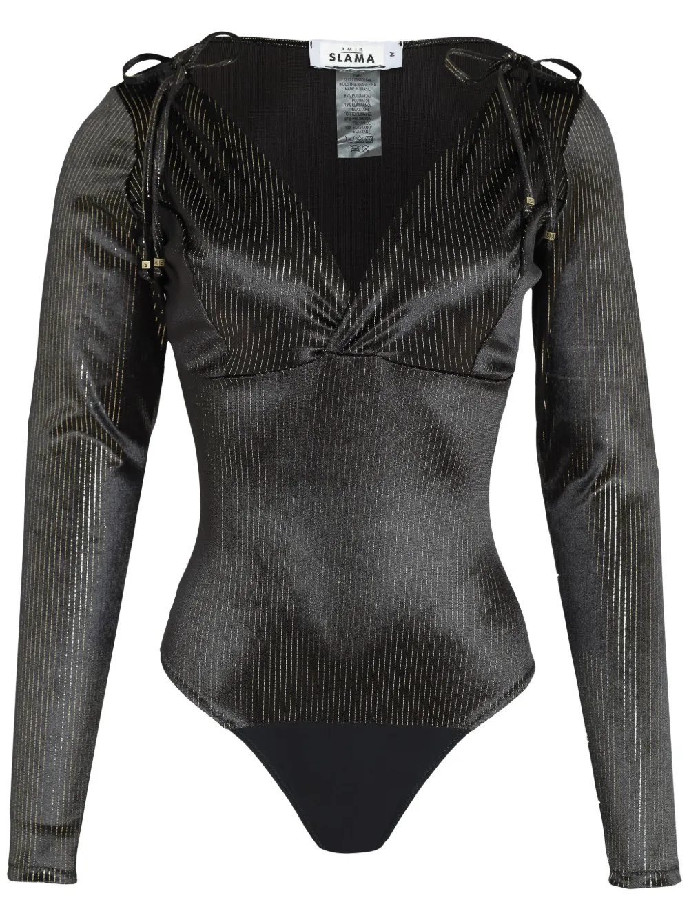 Боди с V-образным вырезом Amir Slama, черный
Боди с V-образным вырезом Amir Slama, черный