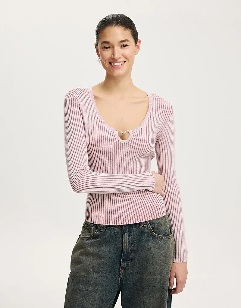 Хлопоковый джемпер на двухцветной резинке с замочной скважиной в розовом цвете
Хлопоковый джемпер на двухцветной резинке с замочной скважиной в розовом цвете