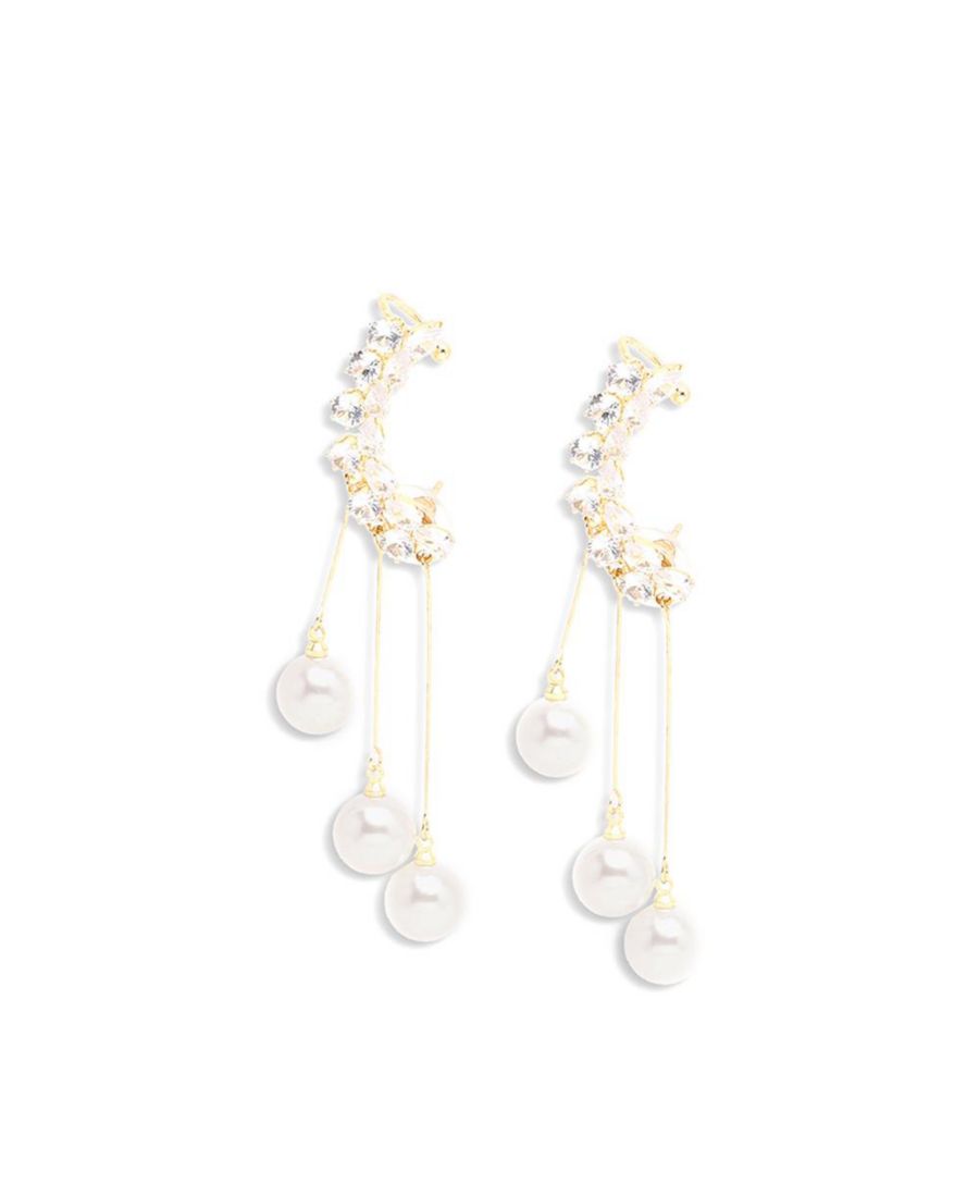 Женские белые серьги-капли SOHI, White
Женские белые серьги-капли SOHI, White