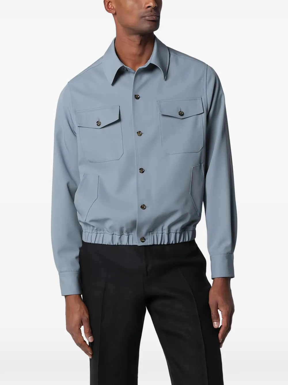 Рубашка-куртка на пуговицах Lardini, синий
Рубашка-куртка на пуговицах Lardini, синий