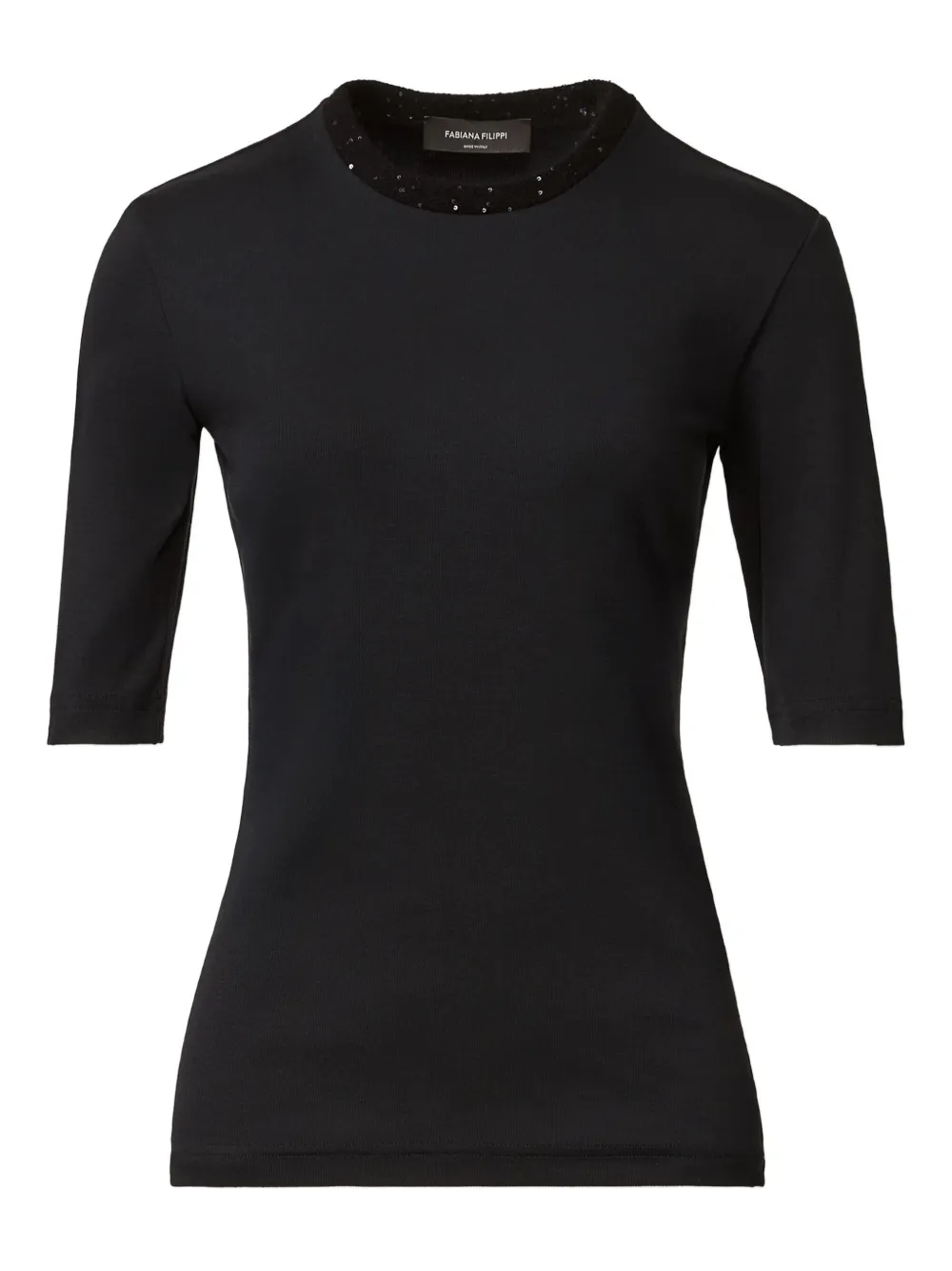 Декорированный топ с короткими рукавами Fabiana Filippi, синий
Декорированный топ с короткими рукавами Fabiana Filippi, синий