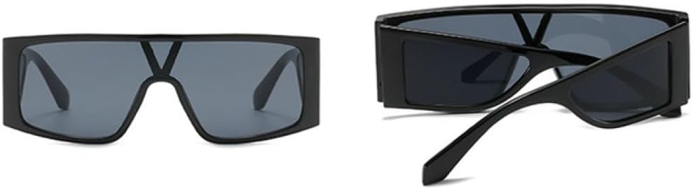 Крупные цельные солнцезащитные очки для женщин и мужчин в стиле панк, квадратные очки, винтажные мужские очки в большой оправе, очки с защитой от УФ-излучения UV400 generic, Black Black
Крупные цельные солнцезащитные очки для женщин и мужчин в стиле панк, квадратные очки, винтажные мужские очки в большой оправе, очки с защитой от УФ-излучения UV400 generic, Black Black