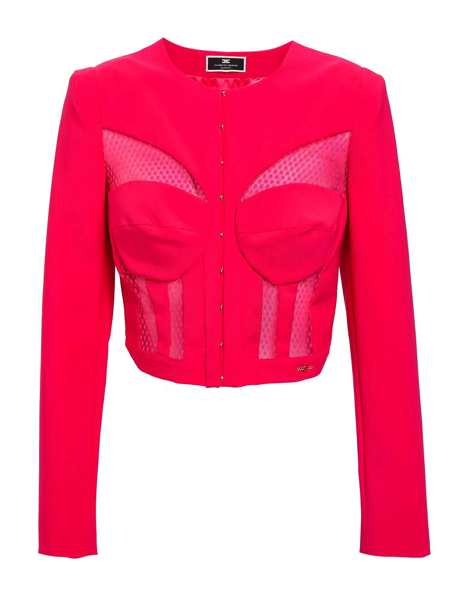 Блейзер Elisabetta Franchi, фуксия
Блейзер Elisabetta Franchi, фуксия