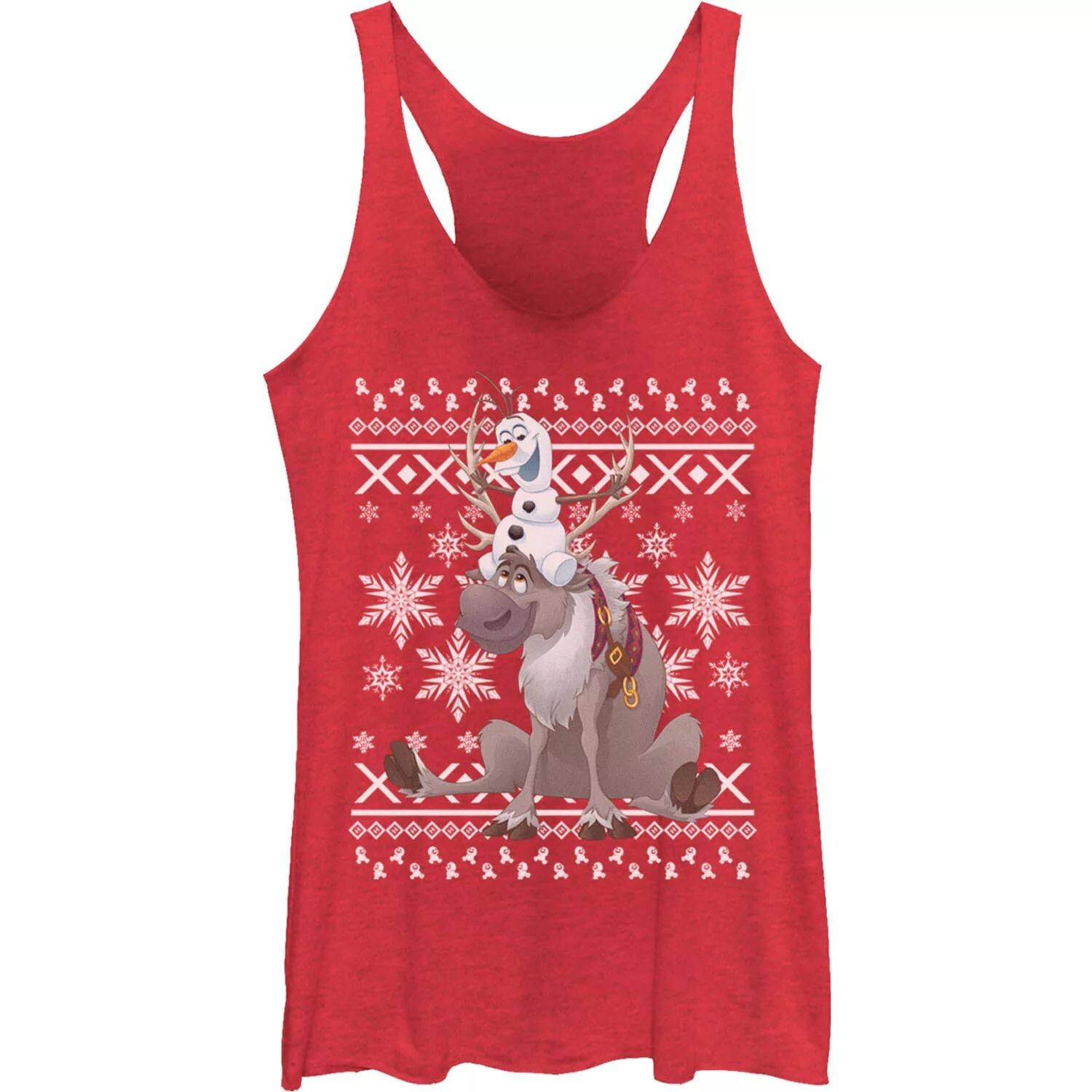 Юниорский свитер Disney Frozen Olaf Sven Riding Antlers Ugly Sweater Graphic Tank Licensed Character 
Юниорский свитер Disney Frozen Olaf Sven Riding Antlers Ugly Sweater Graphic Tank Licensed Character