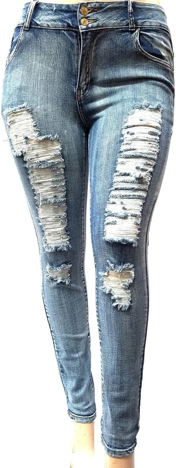 Jack David женские джинсы plus size синие скинни с потертостями
Jack David женские джинсы plus size синие скинни с потертостями