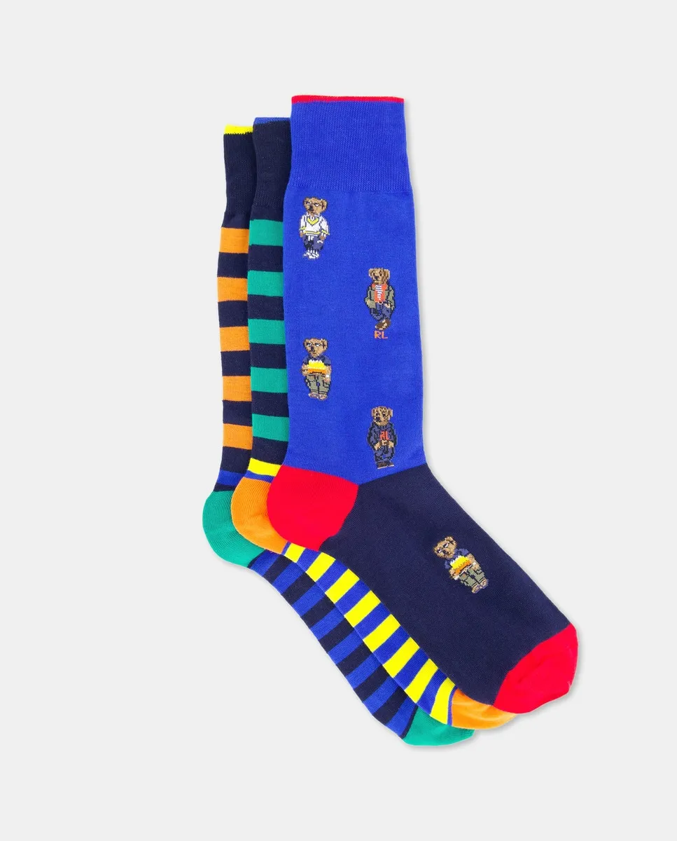 Упаковка из 3 пар коротких мужских носков с принтом Polo Ralph Lauren, мультиколор
Упаковка из 3 пар коротких мужских носков с принтом Polo Ralph Lauren, мультиколор