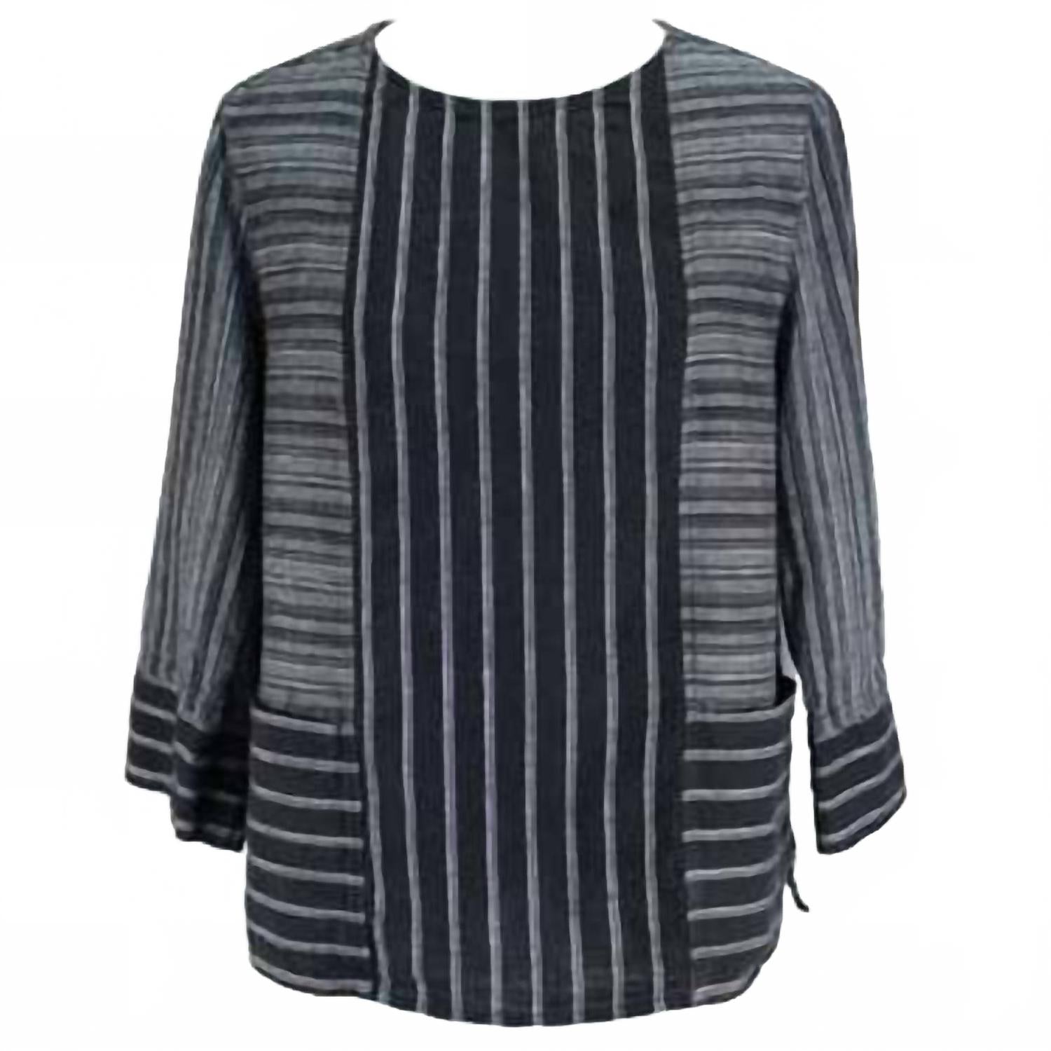 Льняной свитер в полоску черного цвета Habitat
Льняной свитер в полоску черного цвета Habitat