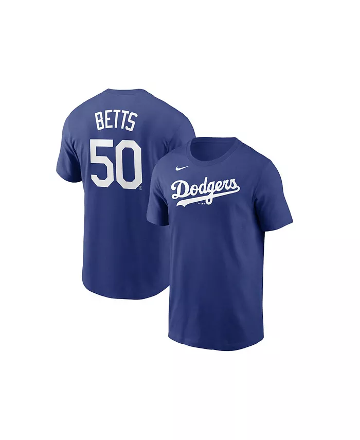 Мужская футболка Mookie Betts с именем и номером в королевском стиле Los Angeles Dodgers Nike
Мужская футболка Mookie Betts с именем и номером в королевском стиле Los Angeles Dodgers Nike