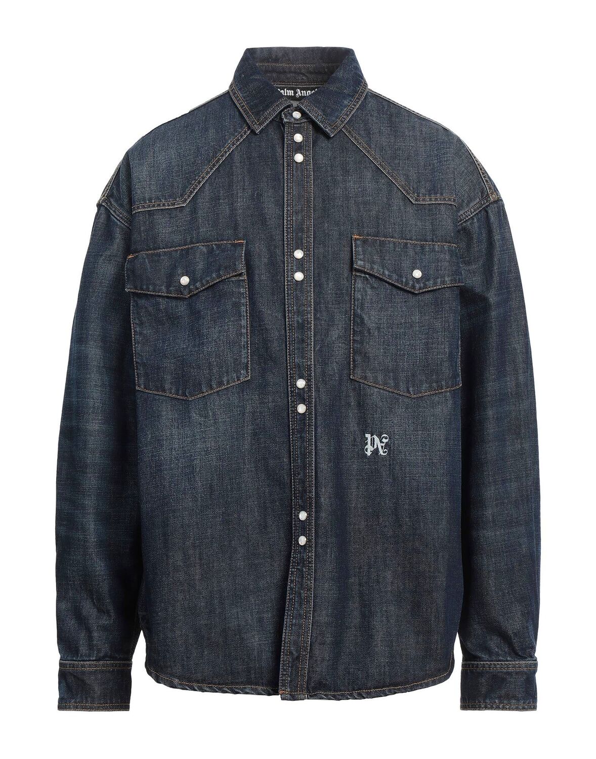 Джинсовая рубашка Palm Angels, синий
Джинсовая рубашка Palm Angels, синий
