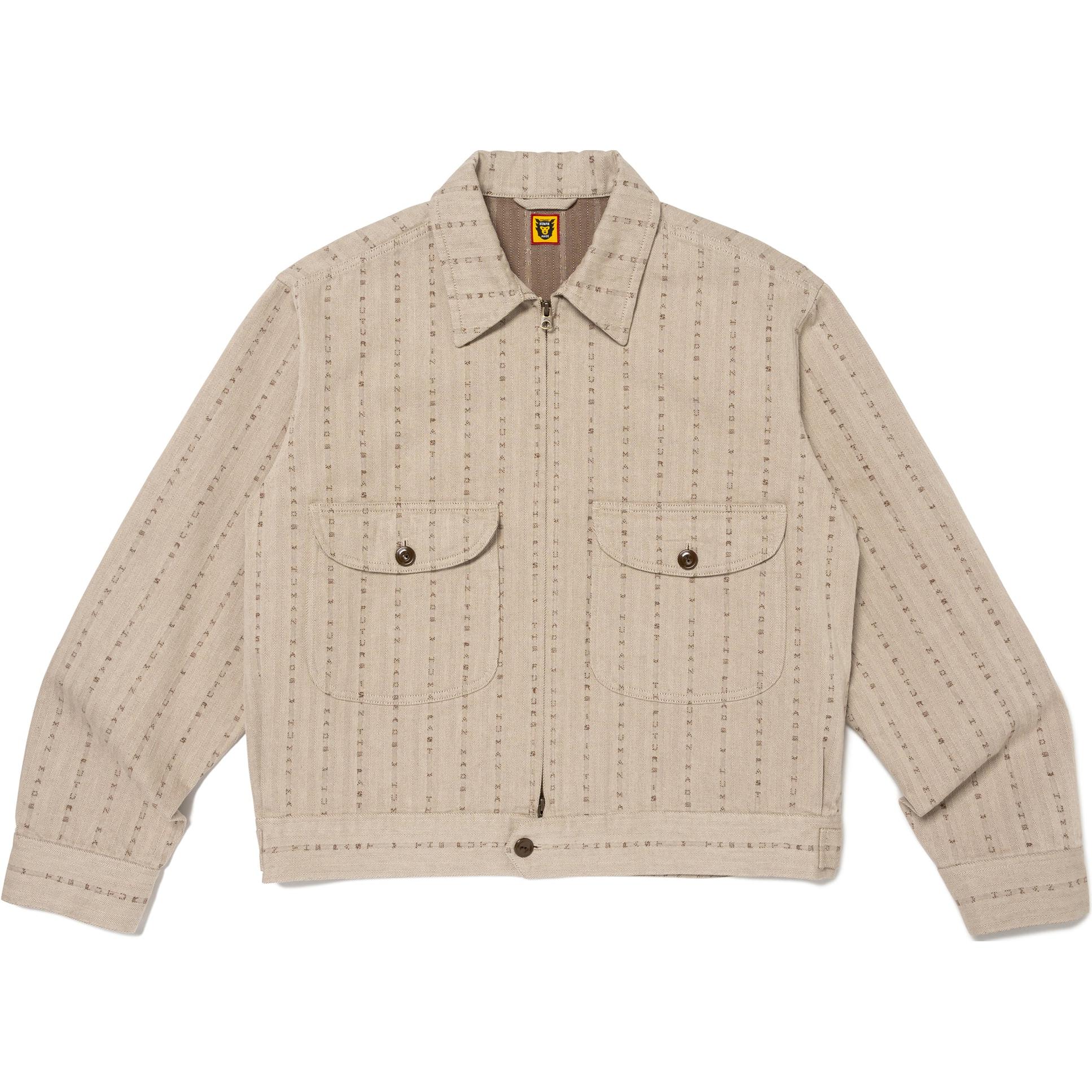 HUMAN MADE Полосатая куртка-бомбер, Light Umber
HUMAN MADE Полосатая куртка-бомбер, Light Umber