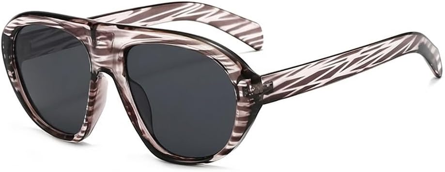 Модные солнцезащитные очки Melrose Fashion Oversized Pilot для женщин, стильные массивные очки для мужчин в стиле панк с градиентным переходом цвета и защитой от УФ-излучения UV400, Strip/Black
Модные солнцезащитные очки Melrose Fashion Oversized Pilot для женщин, стильные массивные очки для мужчин в стиле панк с градиентным переходом цвета и защитой от УФ-излучения UV400, Strip/Black