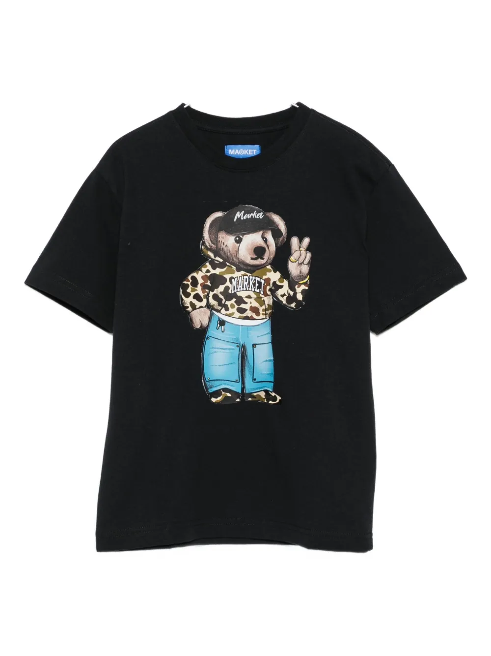 Футболка с принтом медведя MARKET, черный
Футболка с принтом медведя MARKET, черный