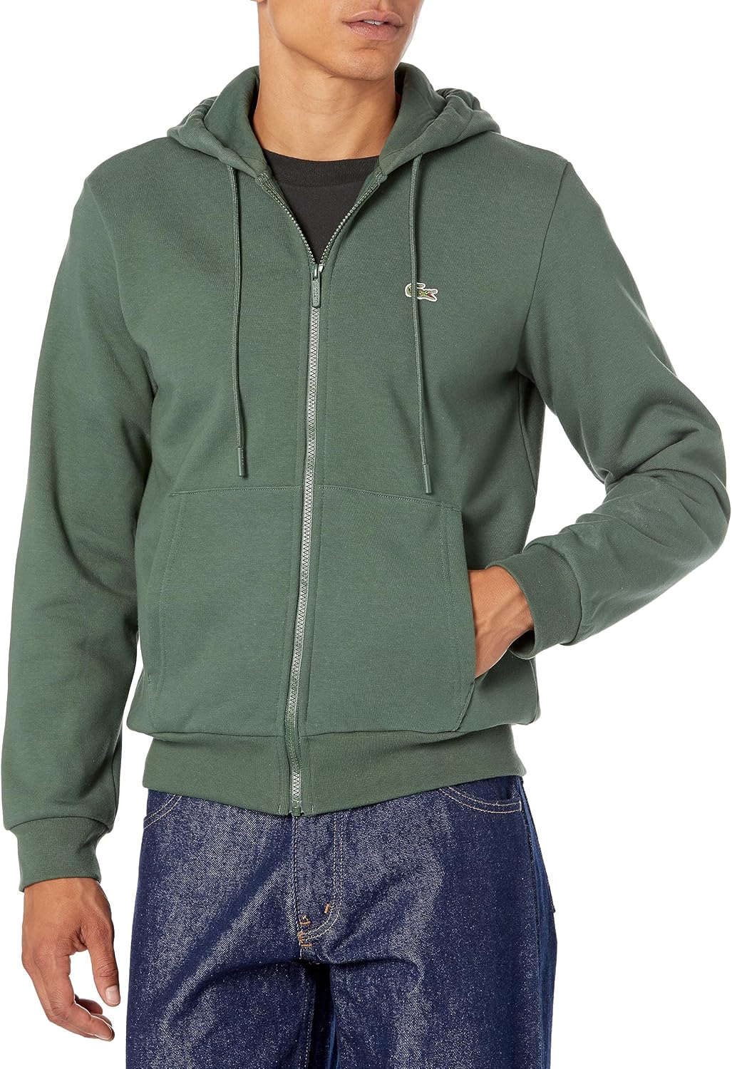 Lacoste мужская толстовка с длинным рукавом, однотонная, на молнии, Sequoia
Lacoste мужская толстовка с длинным рукавом, однотонная, на молнии, Sequoia