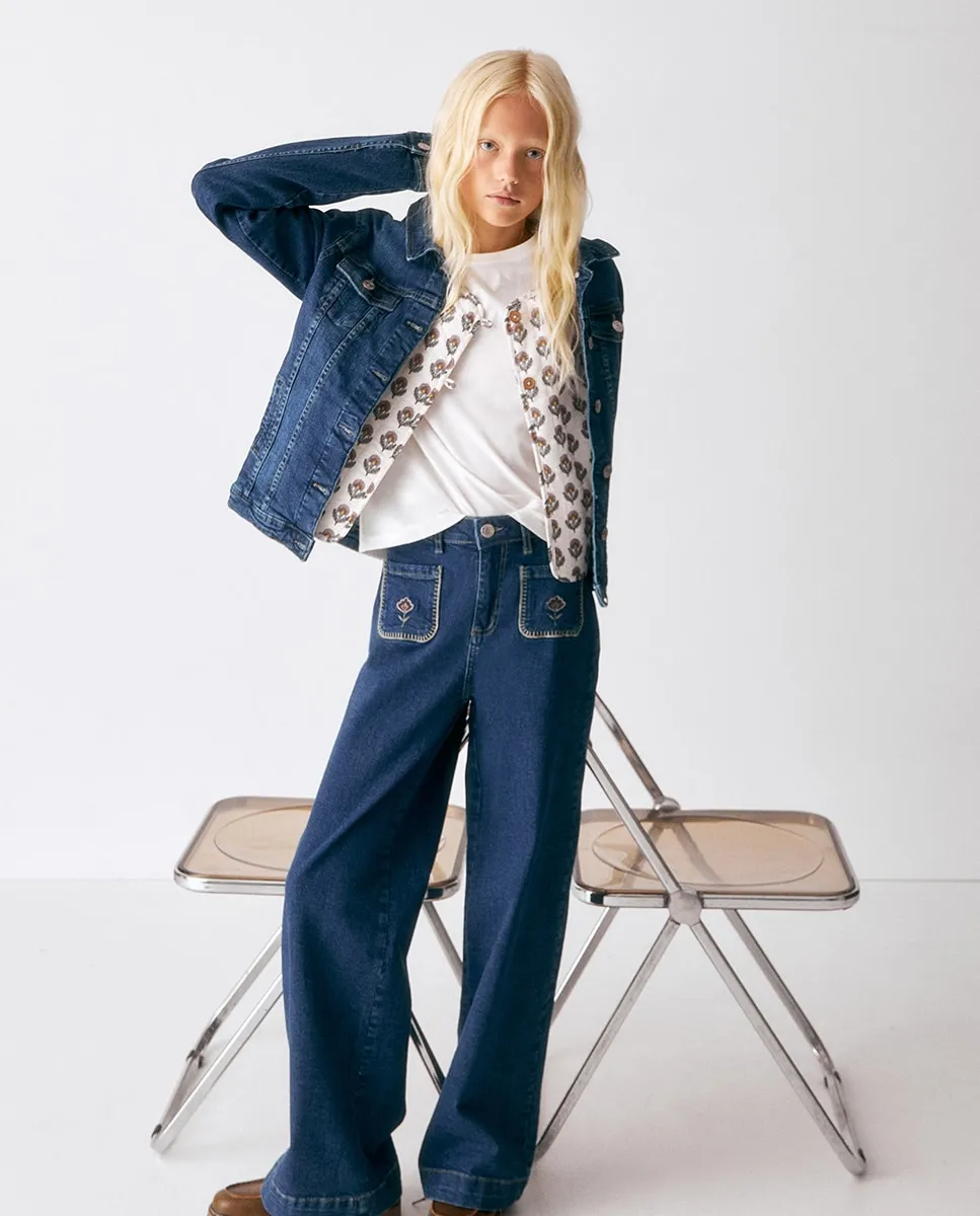 Джинсы с вышивкой в морском стиле Sfera, синий
Джинсы с вышивкой в морском стиле Sfera, синий