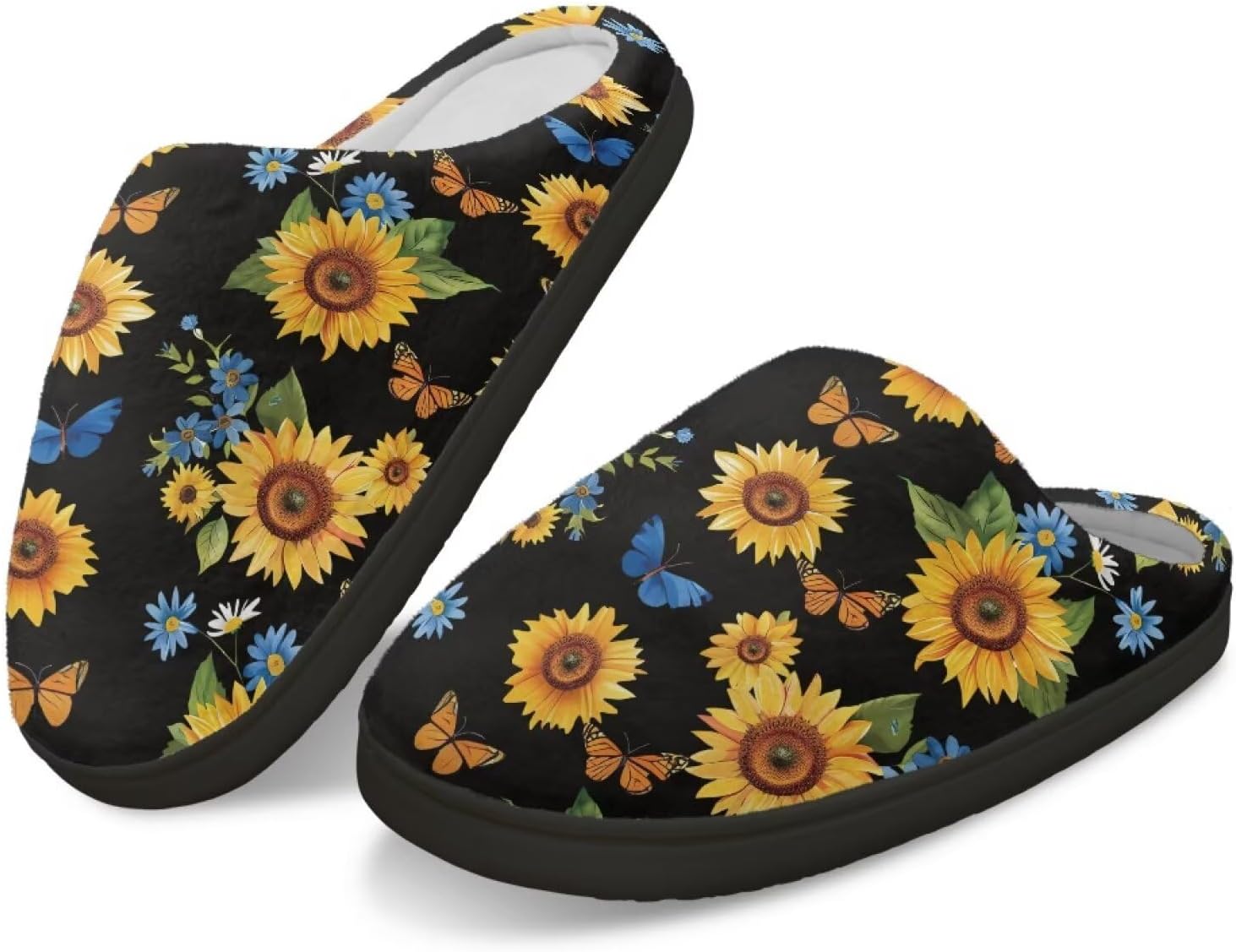 Тапочки с памятью формы GIFTPUZZ для женщин и мужчин, осенние домашние тапочки, надеваются без застежек, можно стирать в машине, размер 4-12, Sunflower Butterflies
Тапочки с памятью формы GIFTPUZZ для женщин и мужчин, осенние домашние тапочки, надеваются без застежек, можно стирать в машине, размер 4-12, Sunflower Butterflies