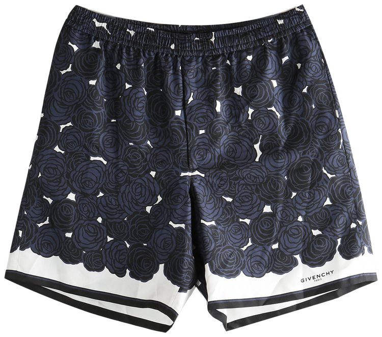 Шорты Givenchy с эластичным поясом, темно-синие
Шорты Givenchy с эластичным поясом, темно-синие