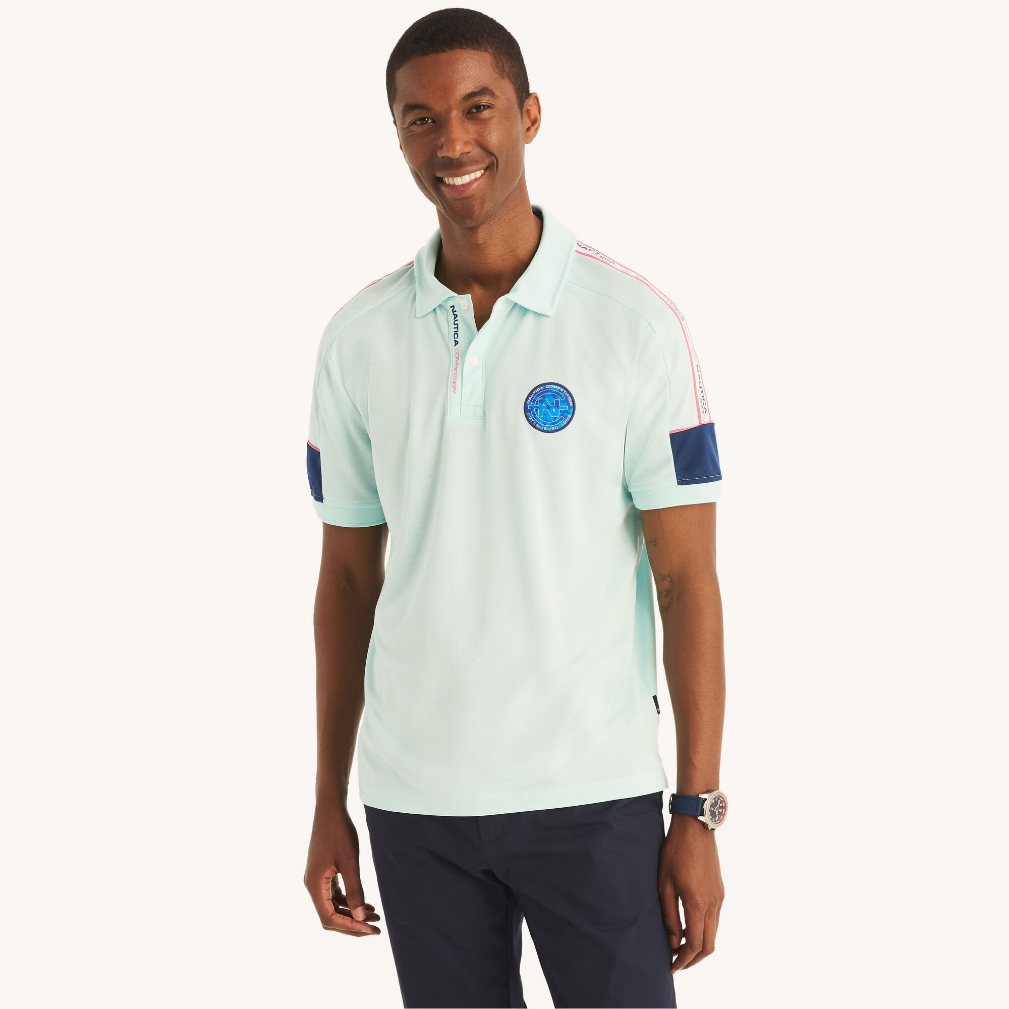 Мужская рубашка-поло Nautica Classic Fit, изготовленная из экологически чистых материалов, цвет reel aqua
Мужская рубашка-поло Nautica Classic Fit, изготовленная из экологически чистых материалов, цвет reel aqua