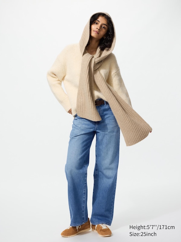 Широкие прямые джинсы (укороченные) Uniqlo, 64 blue
Широкие прямые джинсы (укороченные) Uniqlo, 64 blue